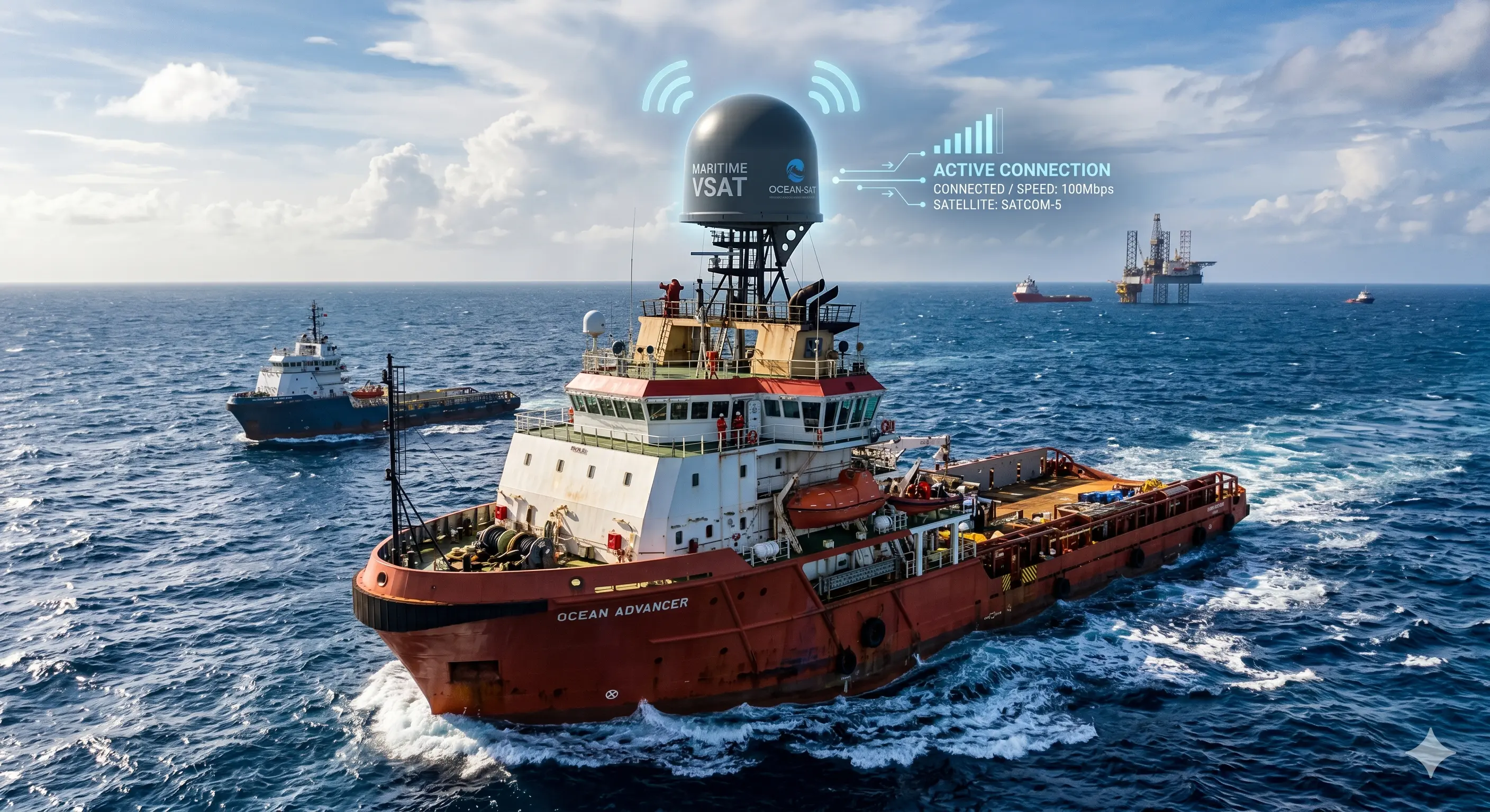 Satellite Internet for Maritime and Offshore Vessels