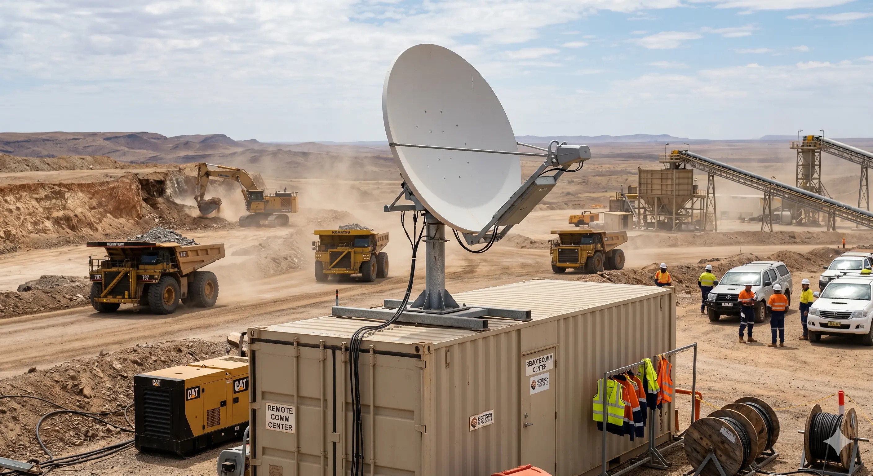 VSAT Satellite Internet for Remote Mining Operations
