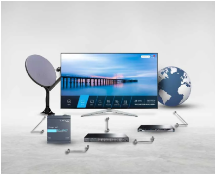 Professional IPTV system installation for hospitality and corporate environments by GCCSAT