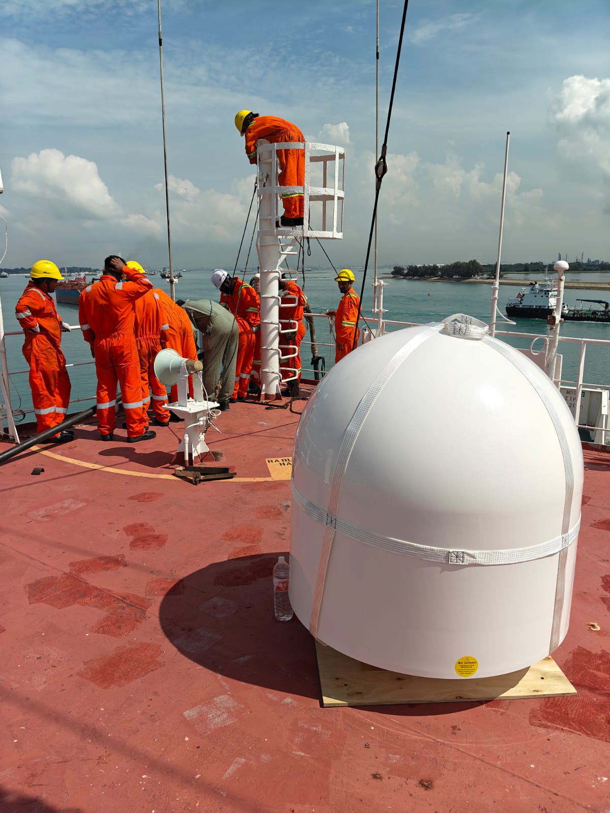 Professional maritime satellite installation and field support by GCCSAT serving Africa and Middle East