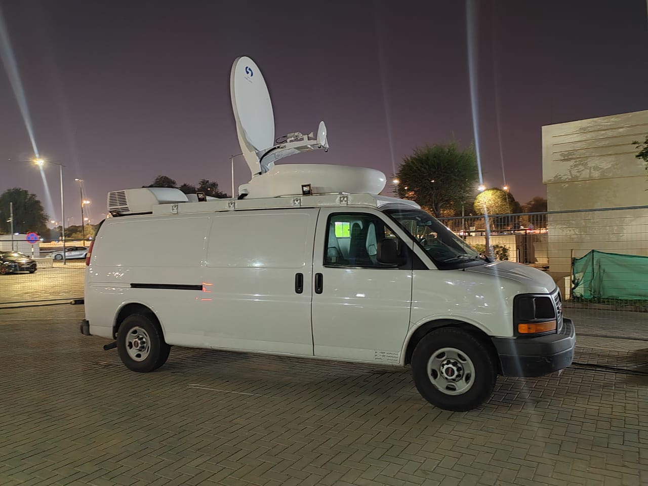 SNG satellite uplink equipment commissioning and configuration by GCCSAT