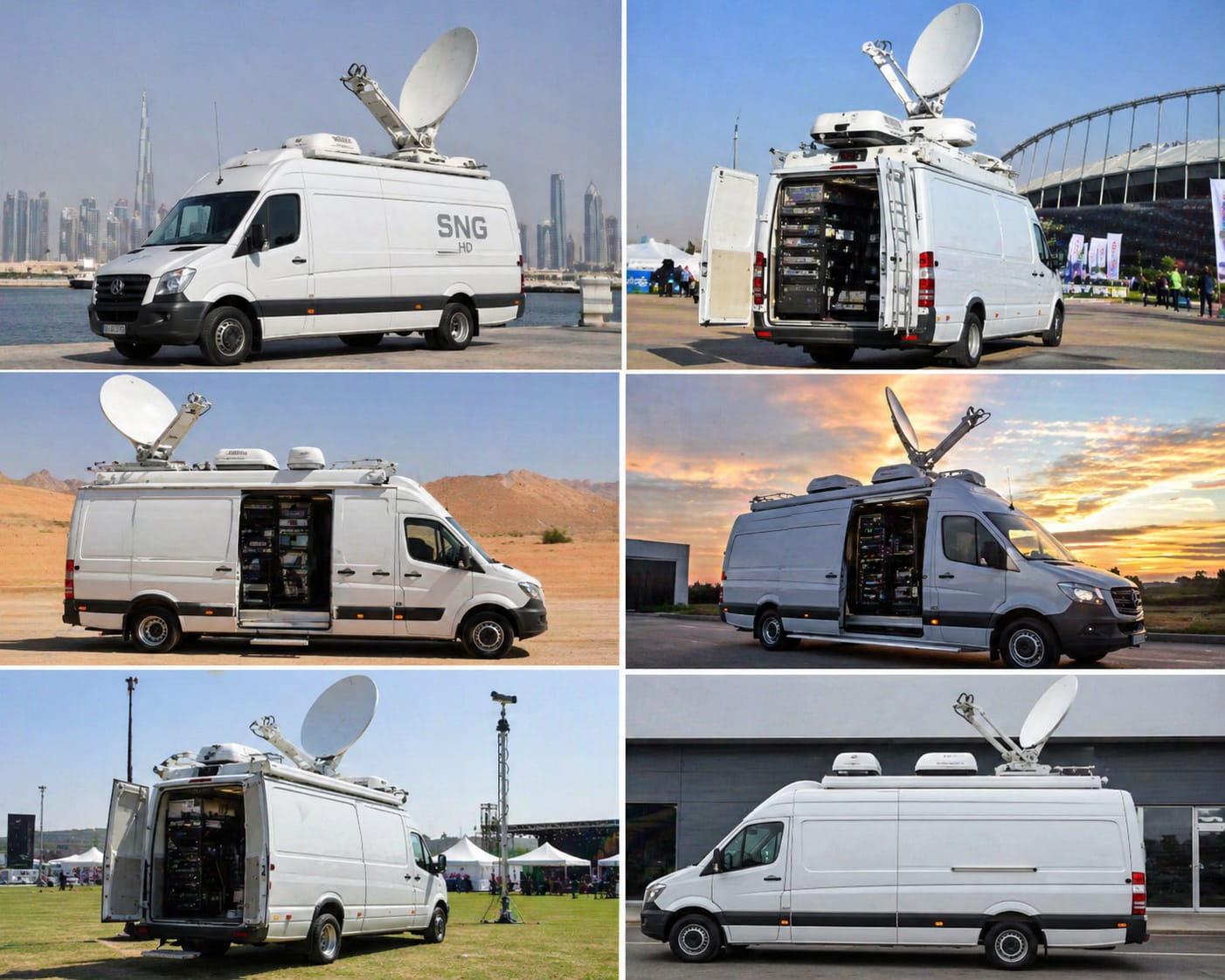 SNG Satellite News Gathering installation and uplink setup by GCCSAT in Africa