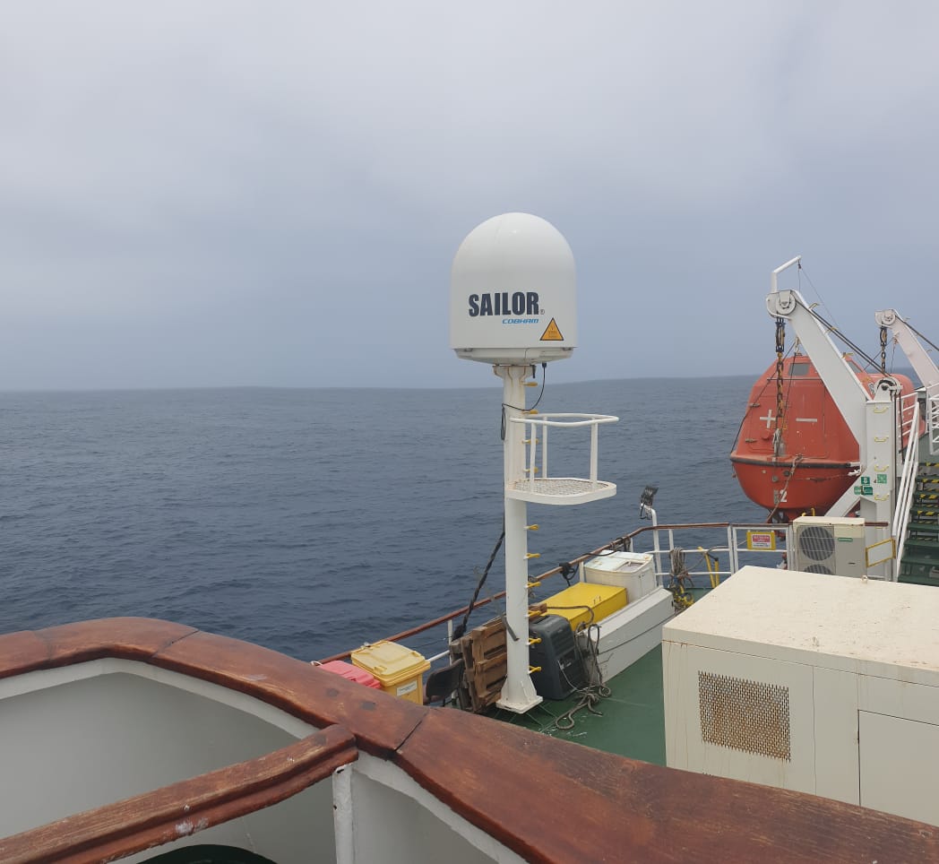 FleetBroadband maritime satellite communication system installation on vessel by GCCSAT