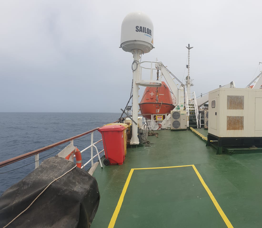 Inmarsat satellite system installation and activation on commercial vessel by GCCSAT