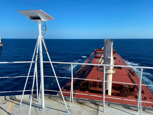 Starlink marine dish mounted and optimized for high-speed maritime connectivity by GCCSAT