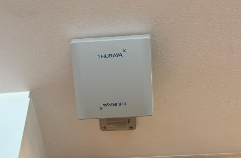 Thuraya satellite communication device installation and setup by GCCSAT engineers in Africa